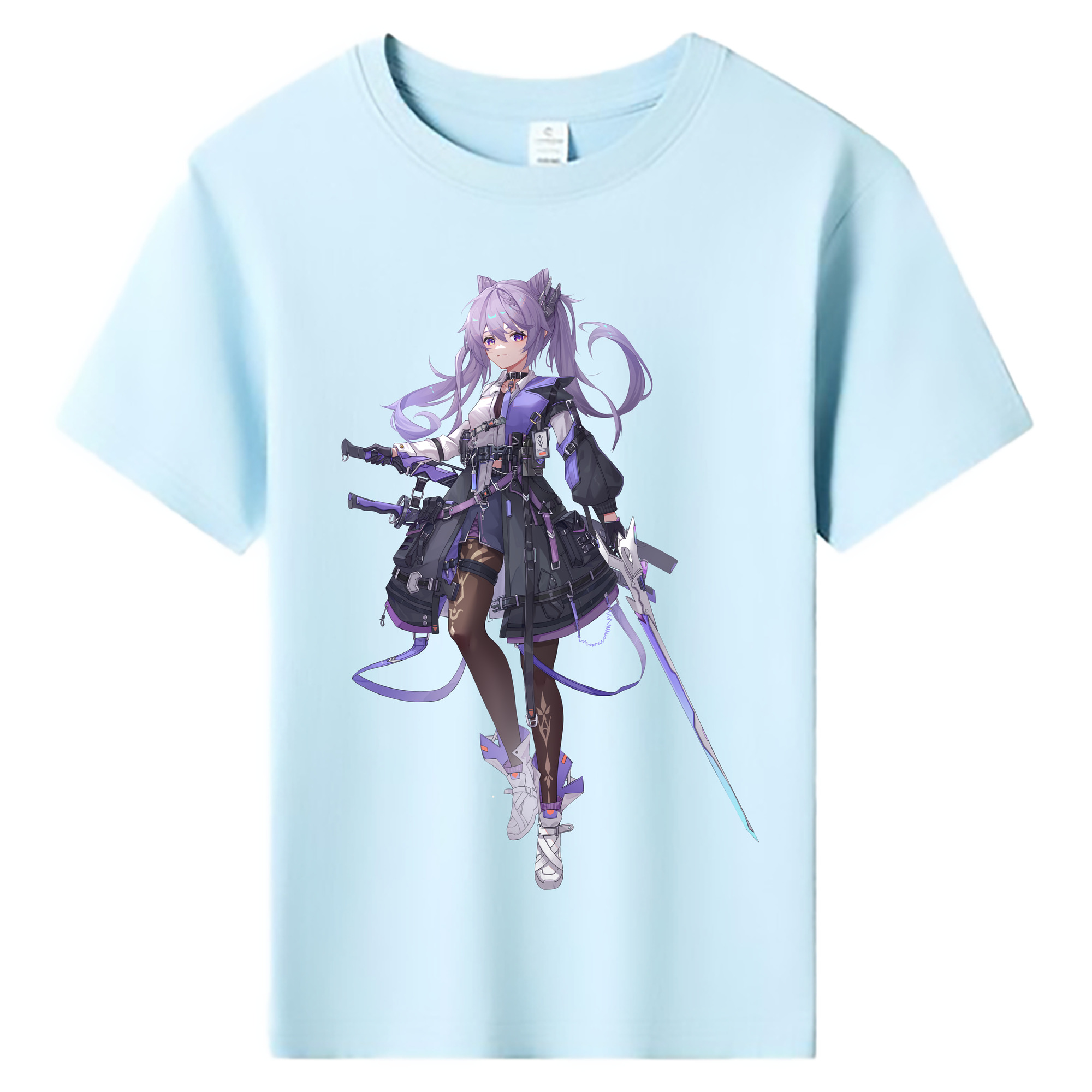 げんし神 刻晴 こくせい genshin Kokusei 綿100％キッズTシャツ（フロントプリント）